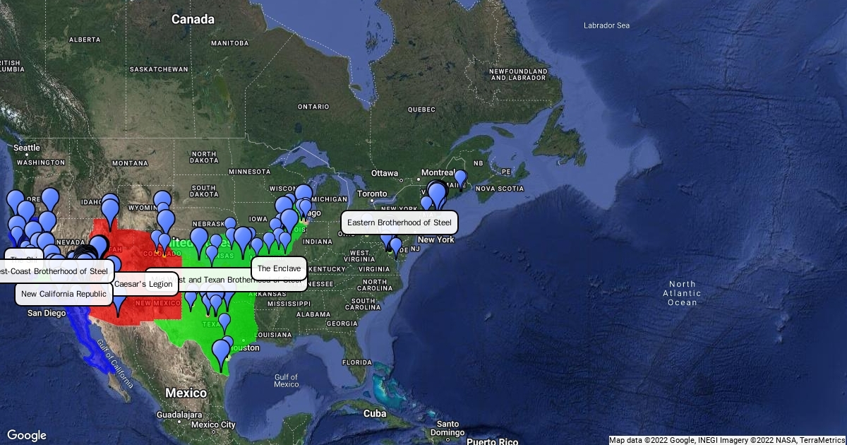 Fallout Maps Overlayed