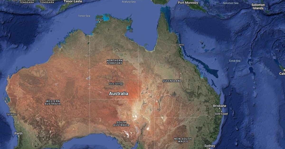 australia map (geography) Scribble Maps