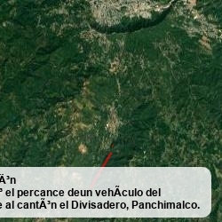 Se accidenta camión en Panchimalco