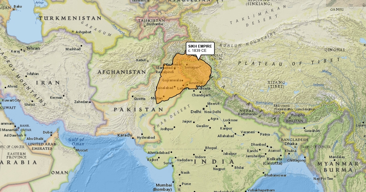 Sikh Empire Scribble Maps