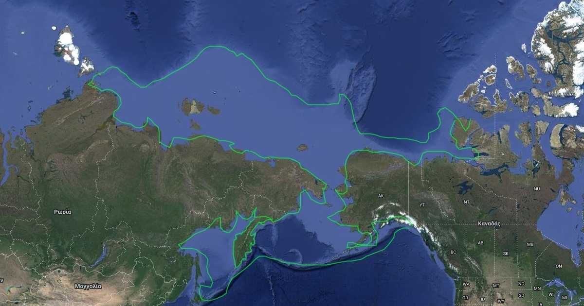 map of Beringia land bridge Scribble Maps