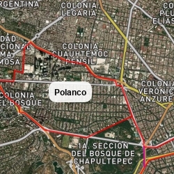 Mapa de Polanco Y Condesa
