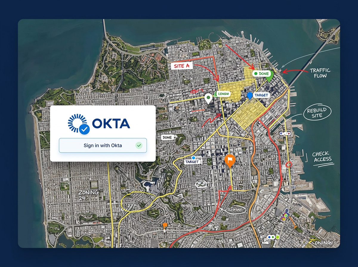 Okta single sign-on for ScribbleMaps